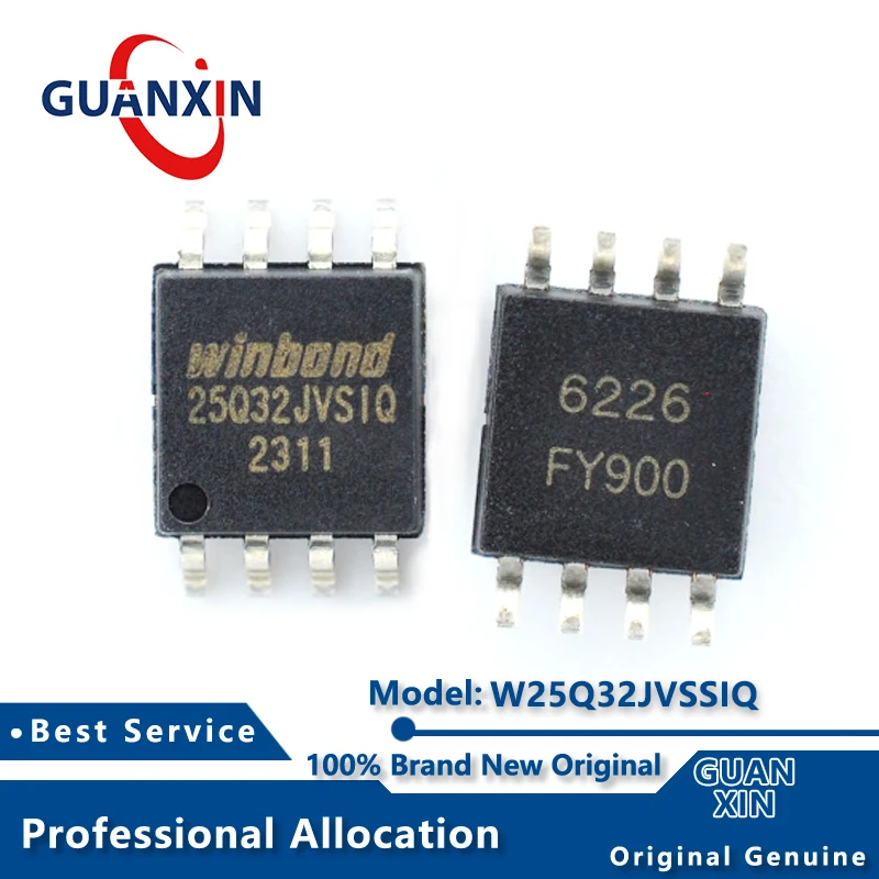 

100% New electronics W25Q32JVSSIQ SOIC-8 Marking 25Q32JVSIQ W25Q32