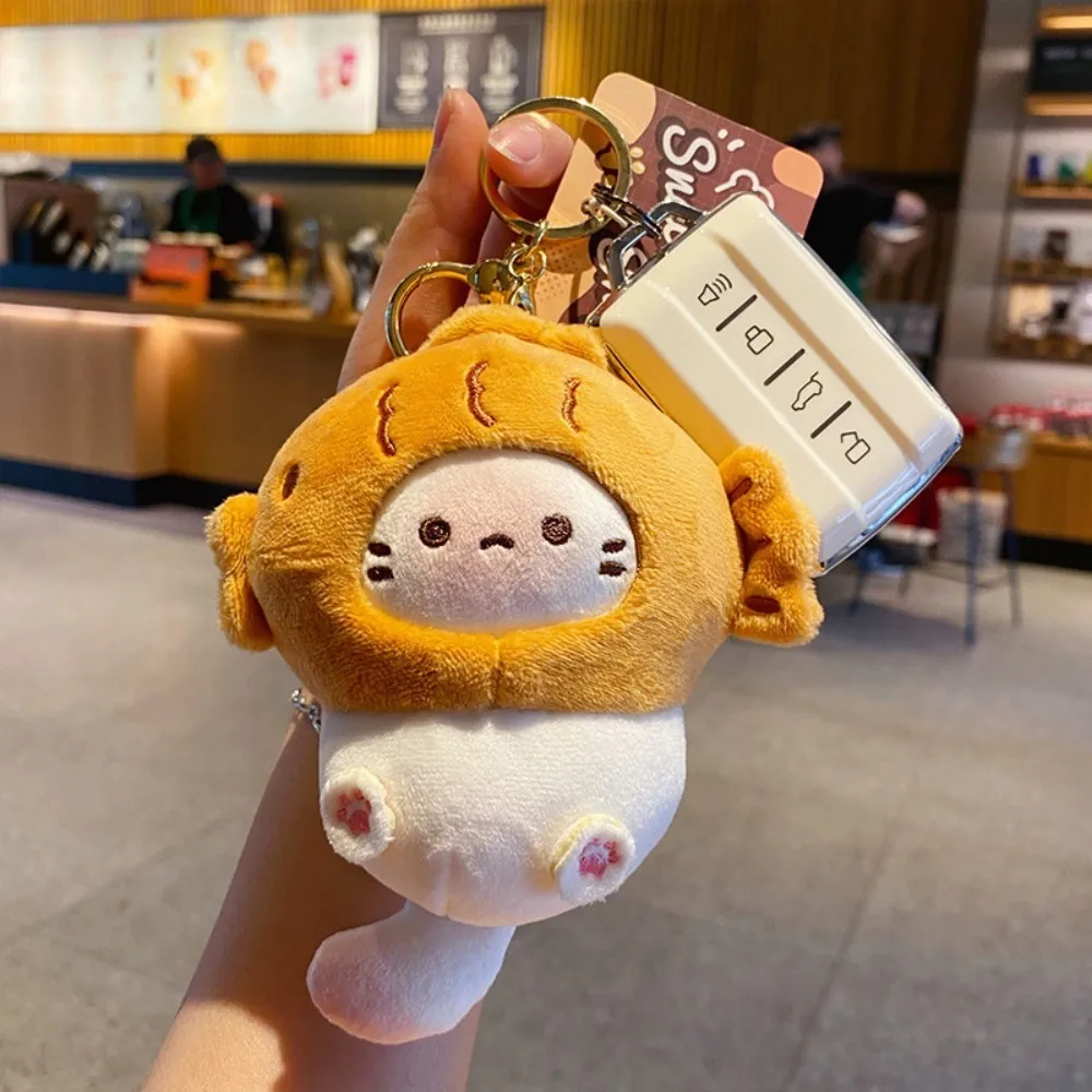 Cute Plush Kitten Snapper Grilled Keychain Delicate Backpack Keychain Soft Doll Decoration for Women image 5