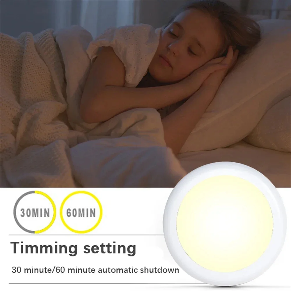 1/3/6PCS RGB LED Under Cabinet Light With Remote Control Wireless Night Lamp Room Decor For Wardrobe Kitchen Closet Cupboard