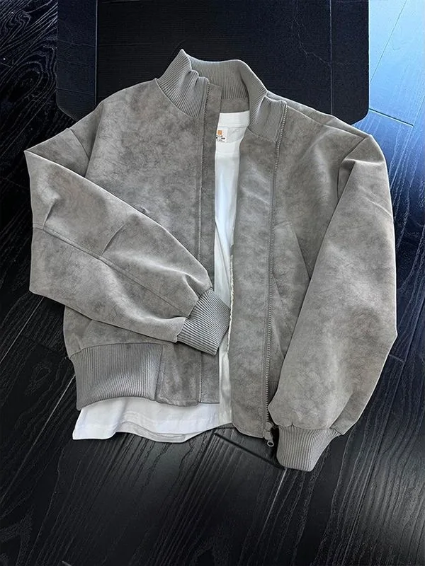 

Матовый куртка-жилет из искусственной кожи для мужчин, весенне-осенний, модный, в стиле Cleanfit, в стиле американского авиационного жилета, парный бейсбольный жилет