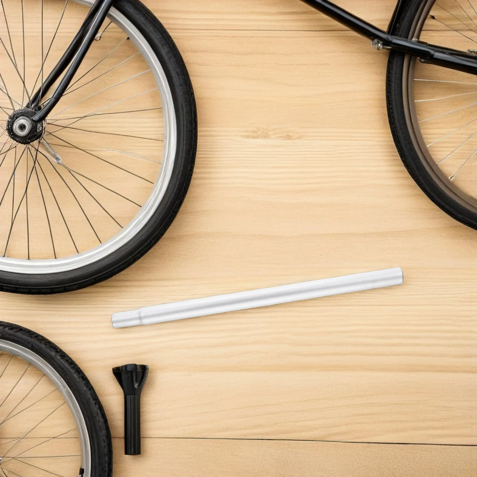 

Mountain Bike Seat Post 25.4mm X 450Mm Aluminum Alloy Suspension Seatpost Shock Absorbing for Rough Terrain Comfort Long