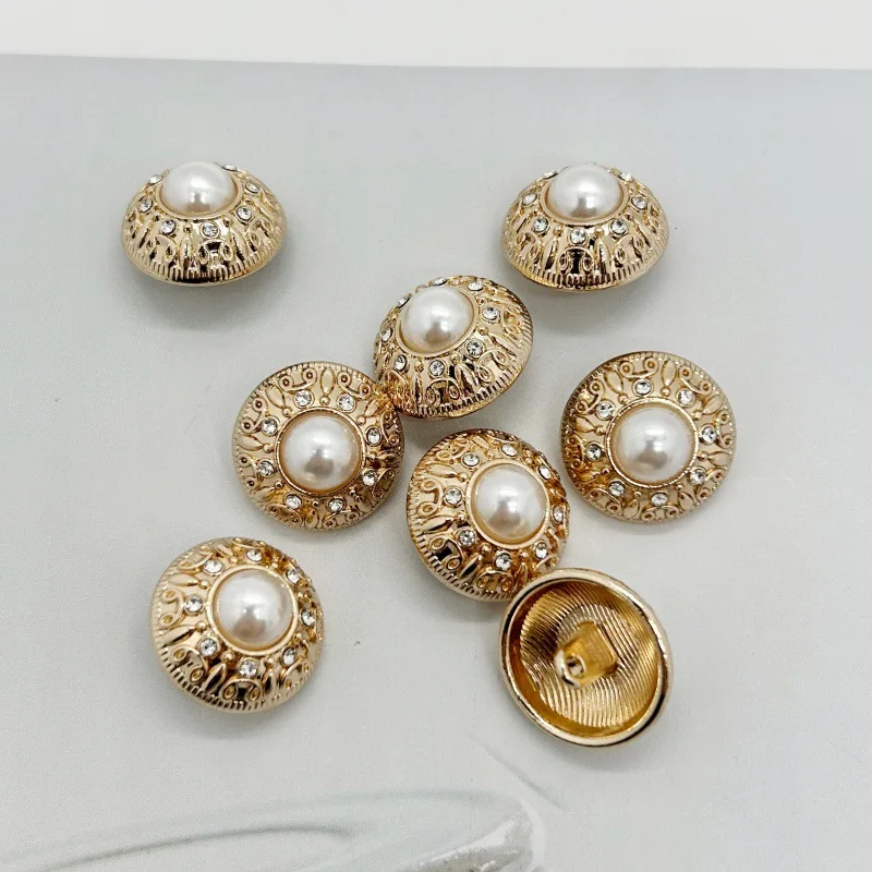 20Pcs 18mm High Quality Vintage Metal Button for Trench Coat Blazer Decoration Sewing Buttons DIY Clothing Accessories