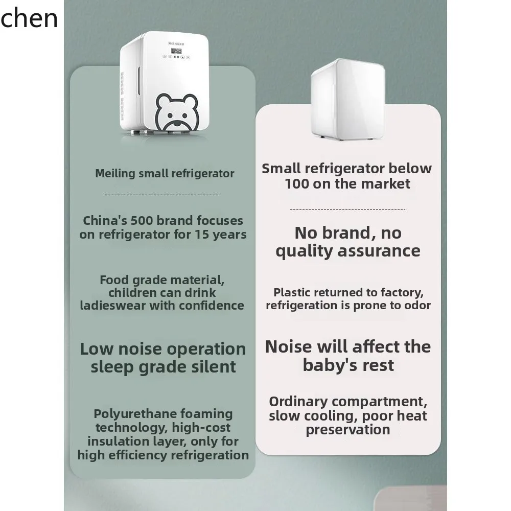ثلاجة صغيرة صغيرة LXC، ثلاجة سيارة صغيرة لشخص واحد، تخزين الحليب المنزلي في سكن الطلاب، فريزر صغير جديد #5