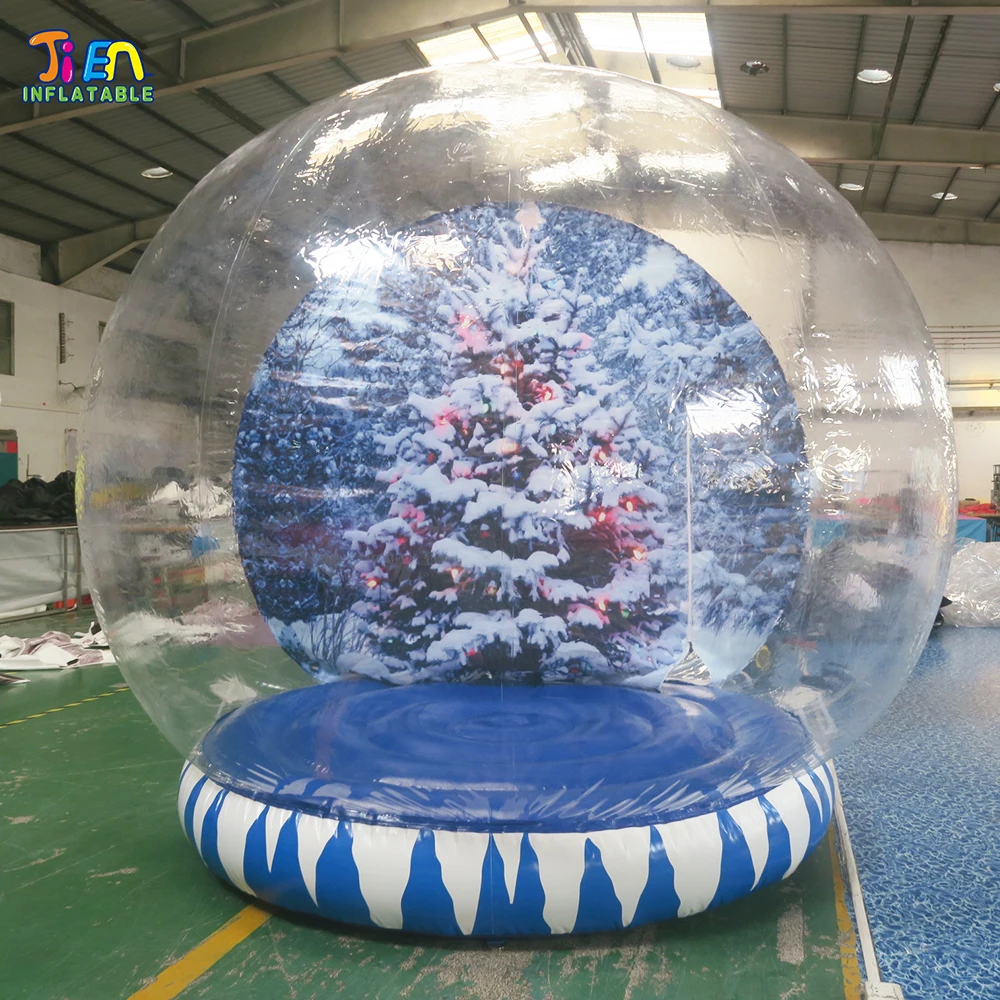 Free shipping!2-4m Decorative inflatable christmas dome ball,giant inflatable christmas snow globe, Inflatable Bubble dome tent