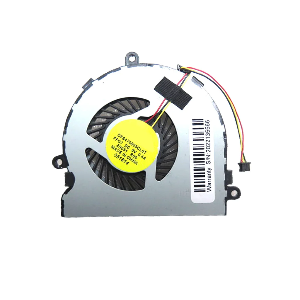 Laptop CPU Fan For DELL For Inspiron 15R 3521 3537 5521 5537 M531R 5535 2521 DFS470805CL0T FFG7 DC5V 0.40A New