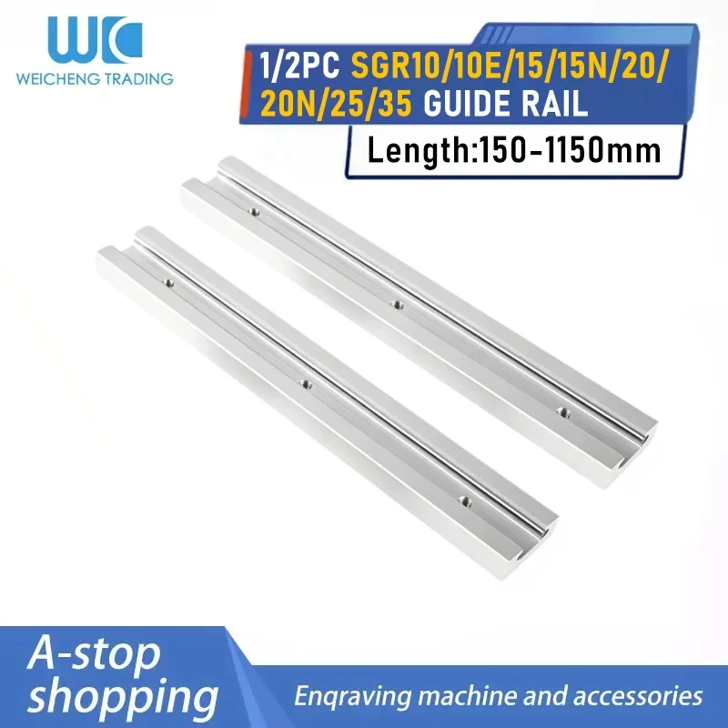 High Accuracy SGR Series Dual Shaft Linear Rail SGR10 SGR10E SGR15 SGR15N SGR20 SGR20N SGR25 SGR351/2Pcs 150‑1150MM CNC Linear