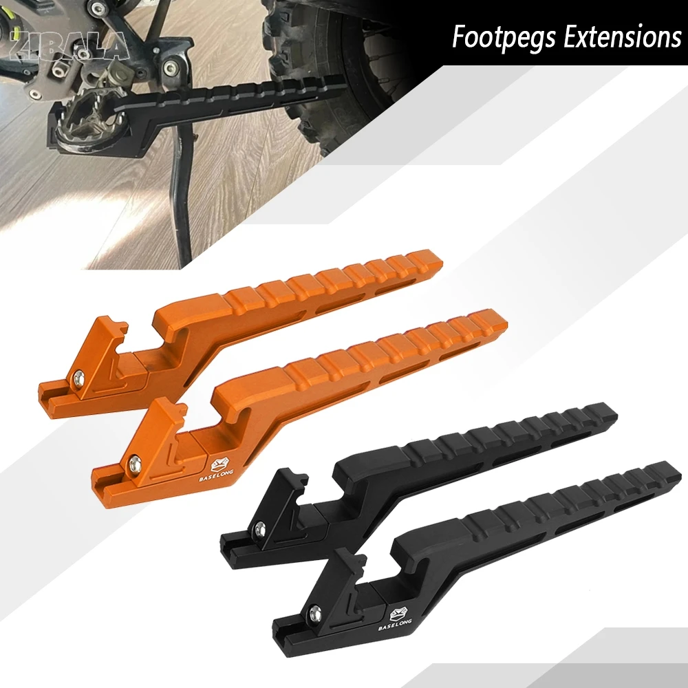 

For 450SMR 2004-2008 525SMR 2003-2006 560SMR 2006 990SMR 2011 Passenger Foot Peg Extensions Footpegs Extended Off-Road Parts