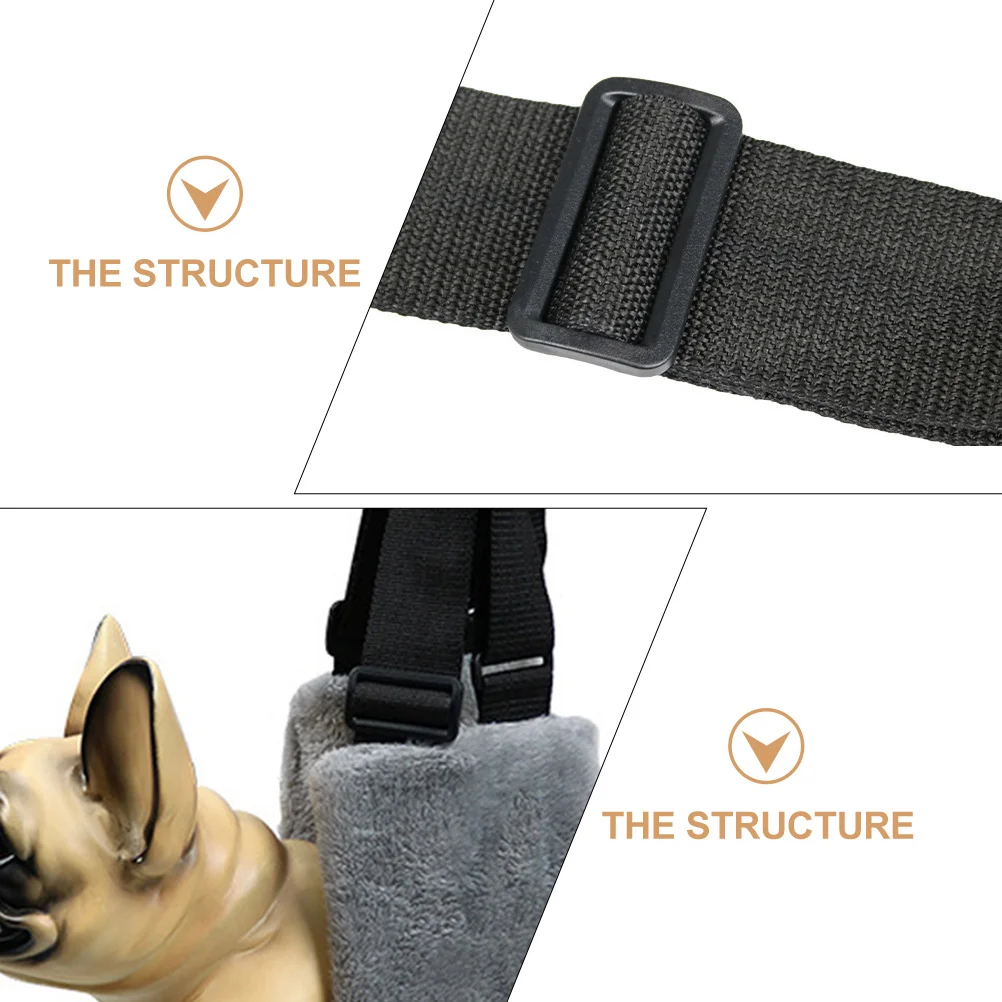 

Portable Adjustable Dog Sling Coral Fleece Comfortable Support Harness for Pet Surgery Recovery Hip Assistance Outdoor Walking