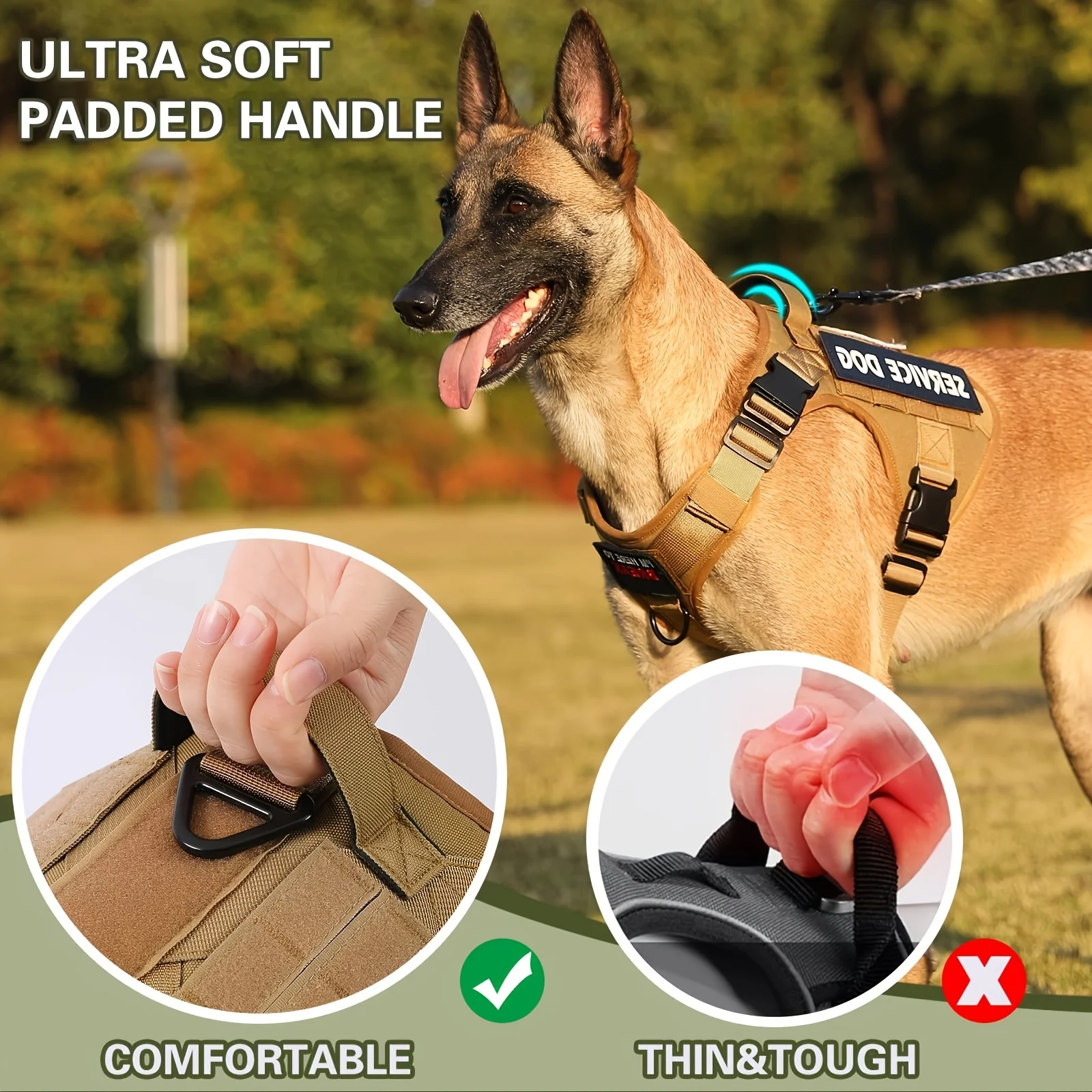 Arnês Tático Ajustável para Cã - No Pull Dog Harness avaliação e preço