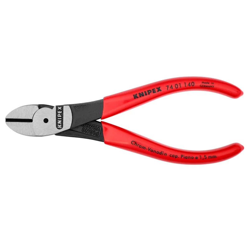 Imagem -03 - Alicate Diagonal de Alta Alavancagem Knipex Corte Muito Resistente Adequado para Trabalhos Pesados e Contínuos 74 01 140