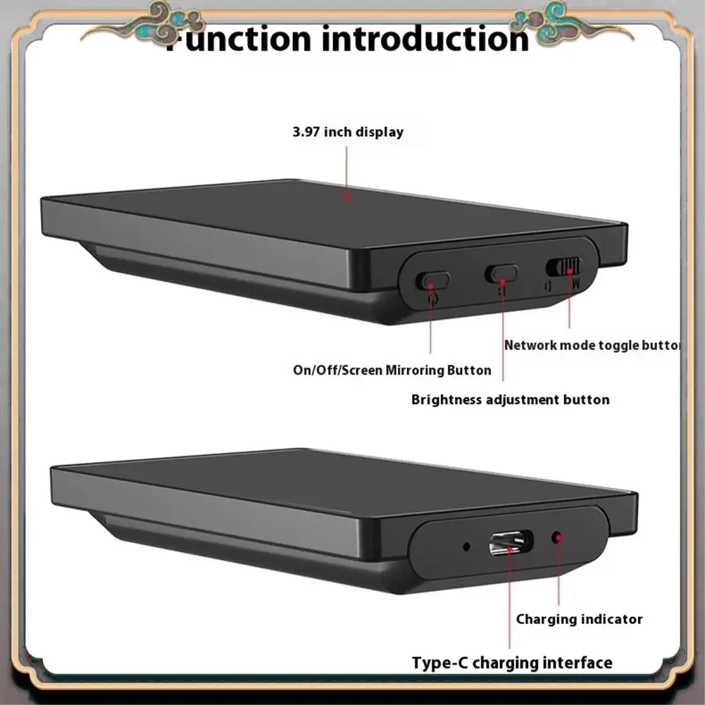 Durable Smartphone Vlog Selfie Monitor pantalla magnética usando teléfono cámara trasera para Selfie Vlog transmisión en vivo para Android Iphone