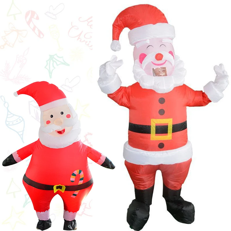 الكلاسيكية الكبار سانتا كلوز نفخ زي عيد الميلاد عطلة حفلة تأثيري حلي 2025 جديد الخيال مضحك مهرجان زي #3