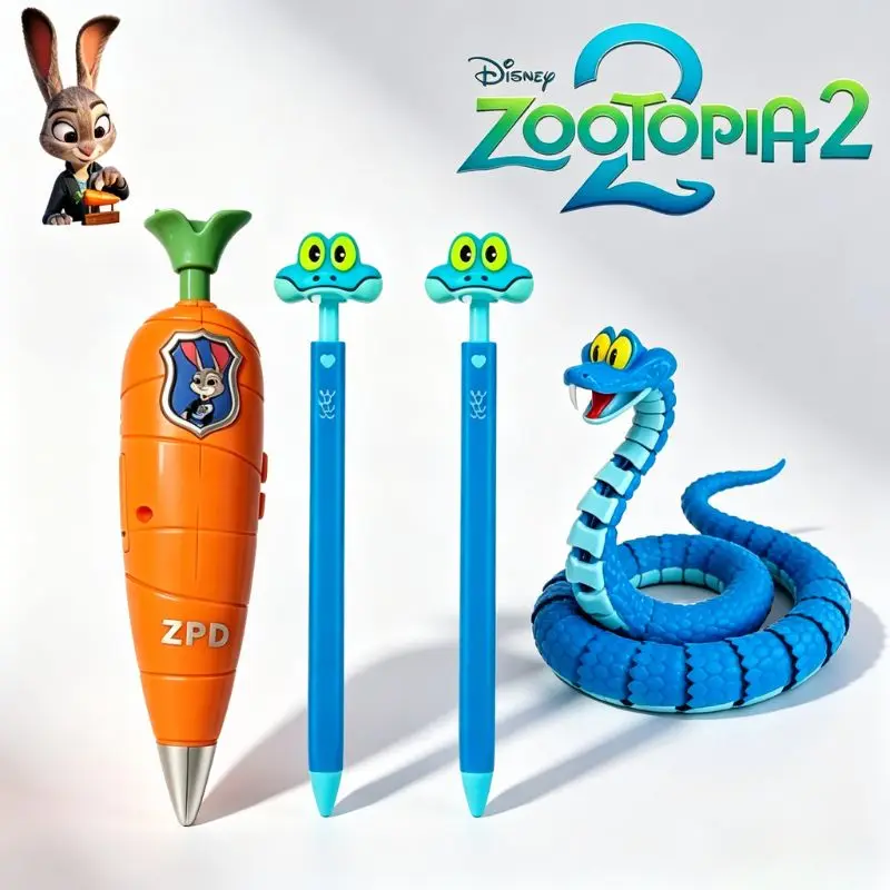 Zootopia 2 Toy Set Judy Carrot Voice Recorder Pen 3D print Gary Snake Fidget Toy Cartoon Gift for Kids Novelty Stationery