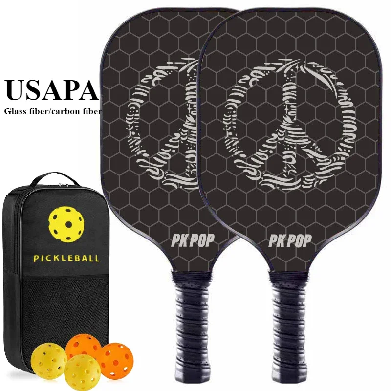 USAPA Pickle Paddle Glass Fiber/Carbon Fiber Pickle Paddle Light Tennis Outdoor Sports Portable Racquet Cover Carrying Bag