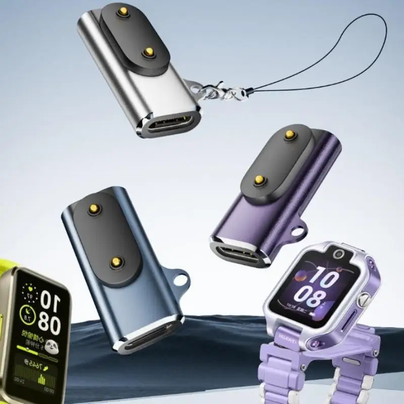 Compact Watch Charging Adapter 2 Pin Mother Head Charging Converter for Smart Wristband Office Travel Use