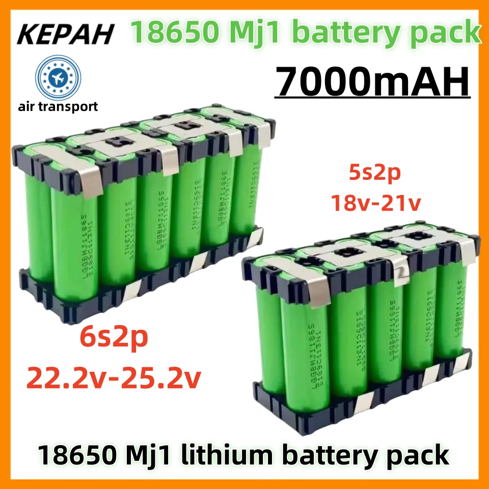 

2S1P 3S2P 4S1P~5S2P 6S2P MJ1 18650 battery pack custom MJ1 18650 battery welding 3500mAh / 7000mah battery pack 7.4V to 25.2v