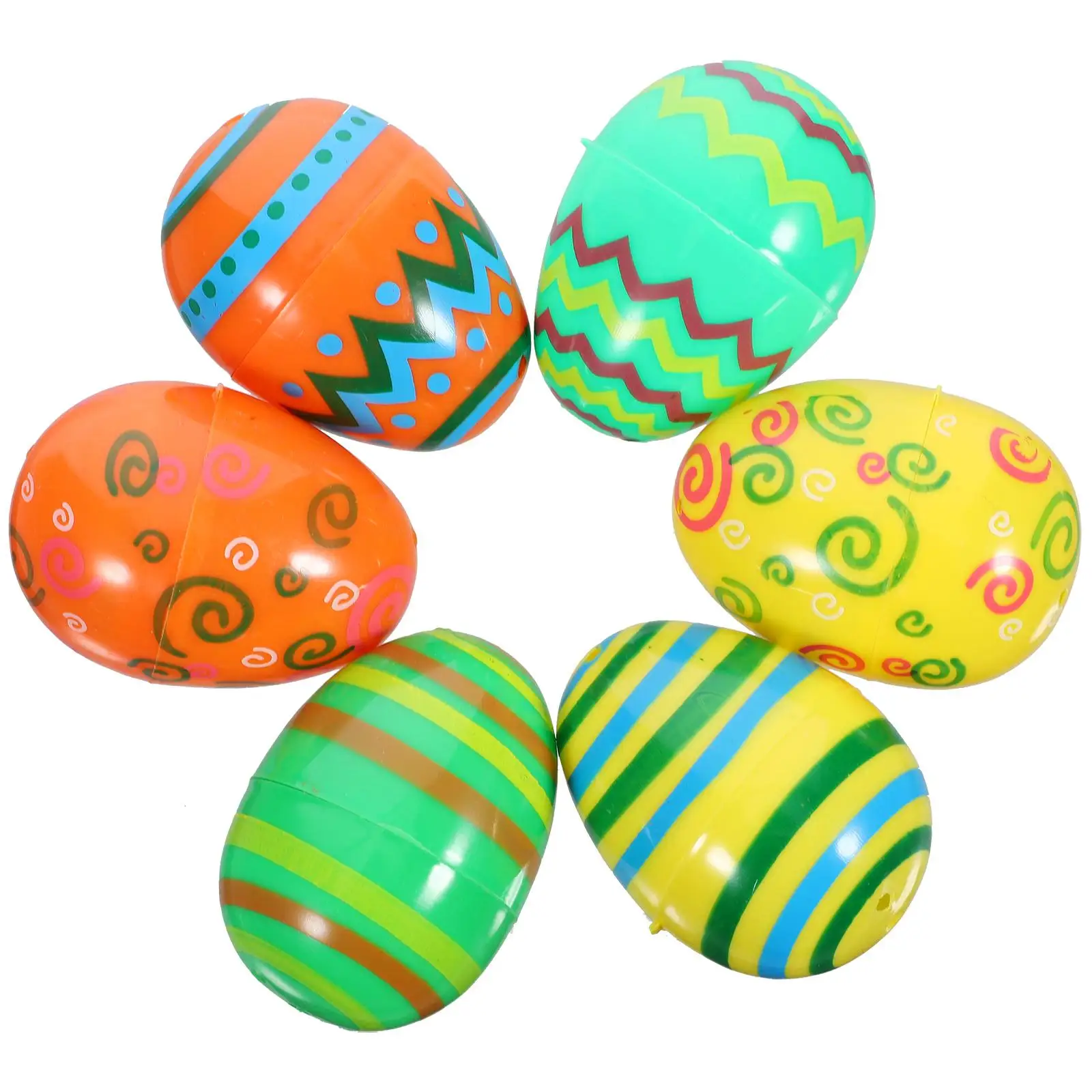 

12 Pcs Easter Egg Eggs Shaped Ornament Candy Boxes Plastic Fillable Balls Party Supply Child