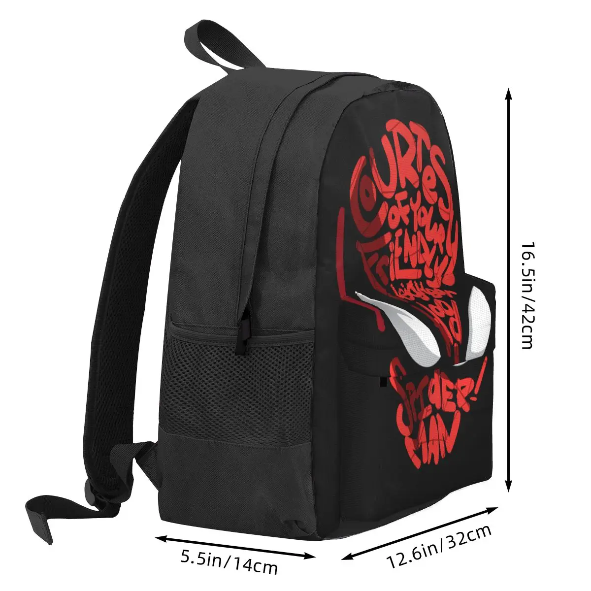 Mochila con cita de cortesía de Spider-Man para mujer, Bolsa Escolar informal con estampado 3D para niños, Mochila para portátil de Marvel, Mochila de viaje para niños