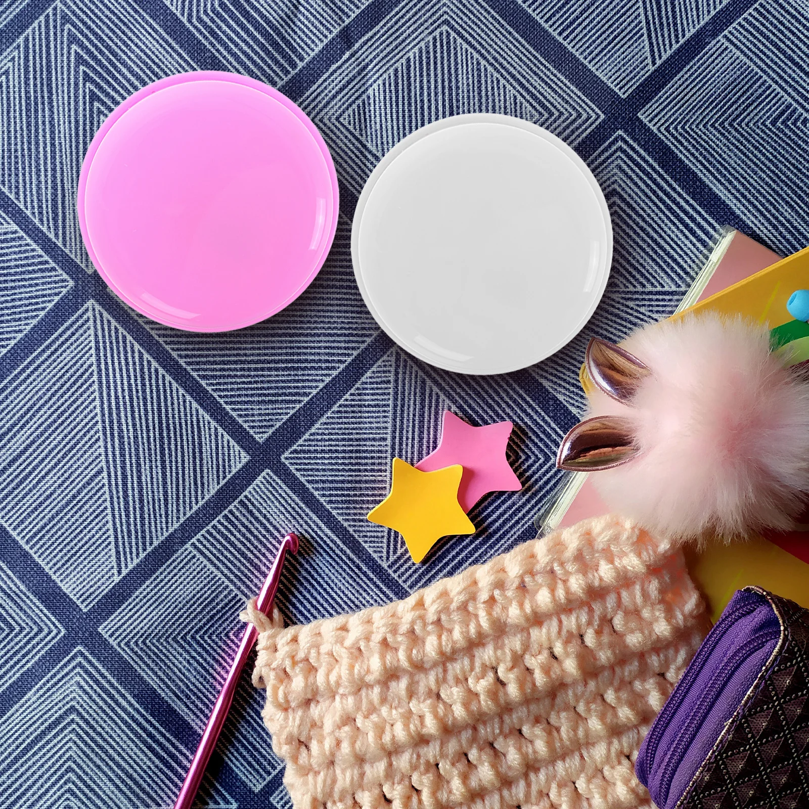 2pcs Music Box Base Diy Rotatable Replacement Part Decorative Platform For Musical Box Projects Accessories Building Clay Stand