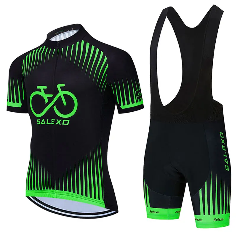 2023 Summer Cycling Jersey Set Men New Short Sleeve Road Team Bicycle Jersey Cycling Clothing Bib Shorts Suits Bike Wear Clothes