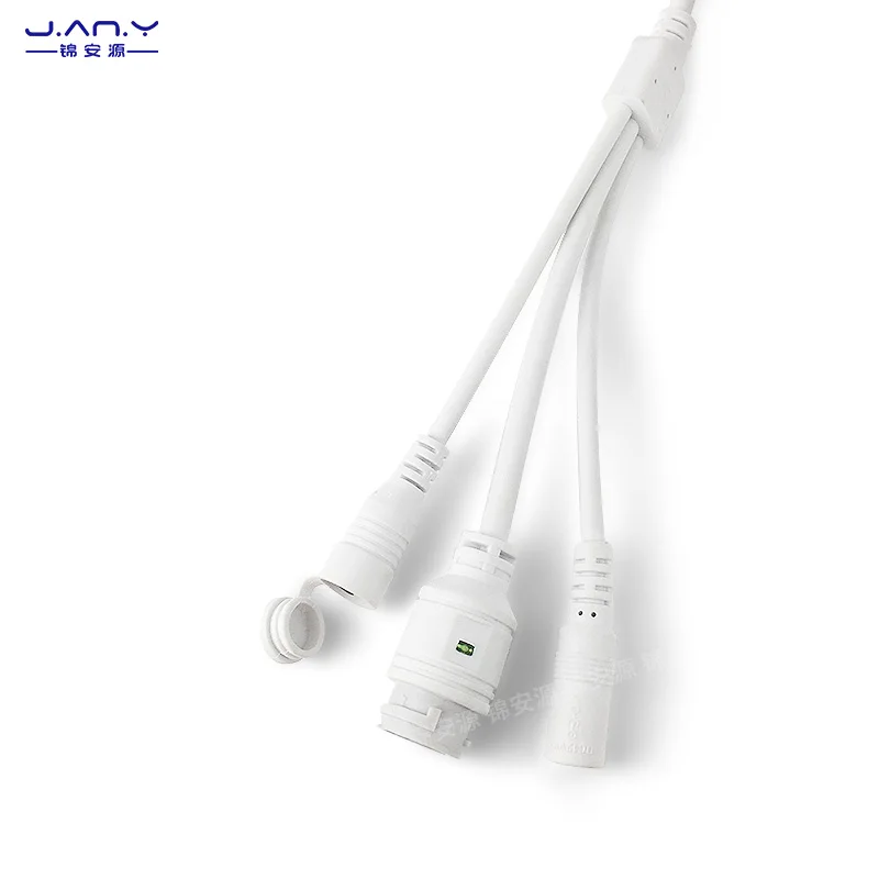 10/12 core POE with reset function, audio monitoring, tail line WiFi, wireless network camera module, waterproof network port