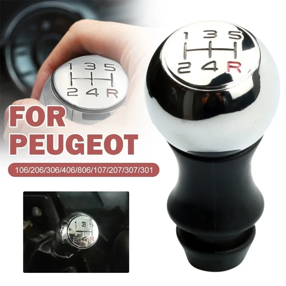 Car MT Gear Shift Knob Lever Shifter Handle Stick 5 6 Speed For Peugeot 106 206 306 406 107 207 307 407 301 308 2008 3008 C2 C3