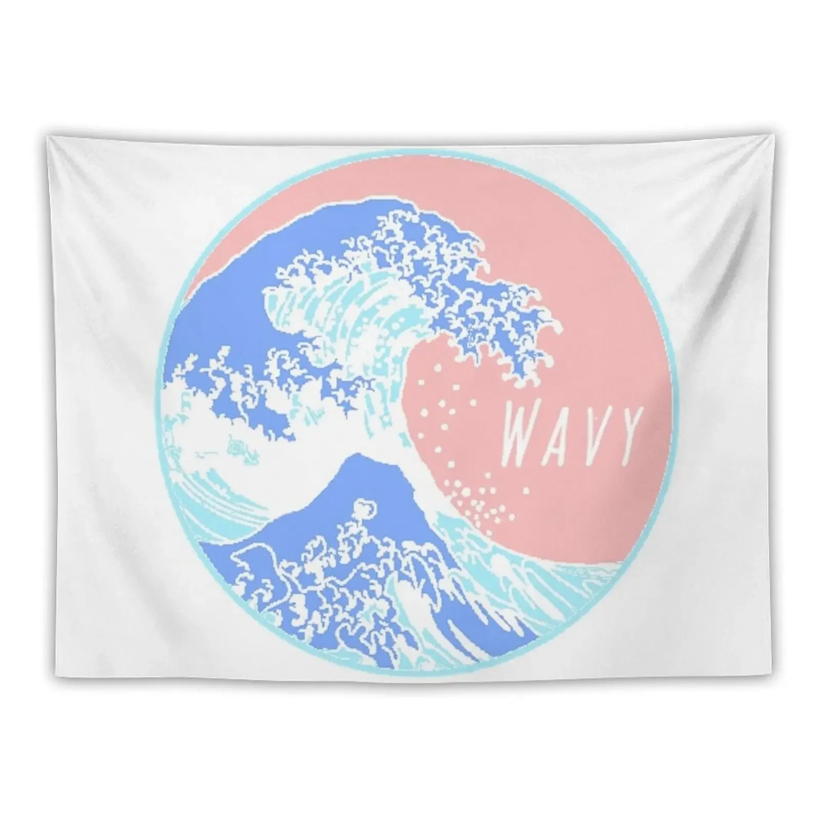 Aesthetic Great Wave Wavy Tapestry Aesthetic Room Decor Luxury Living Room Decoration House Decorations Tapestry