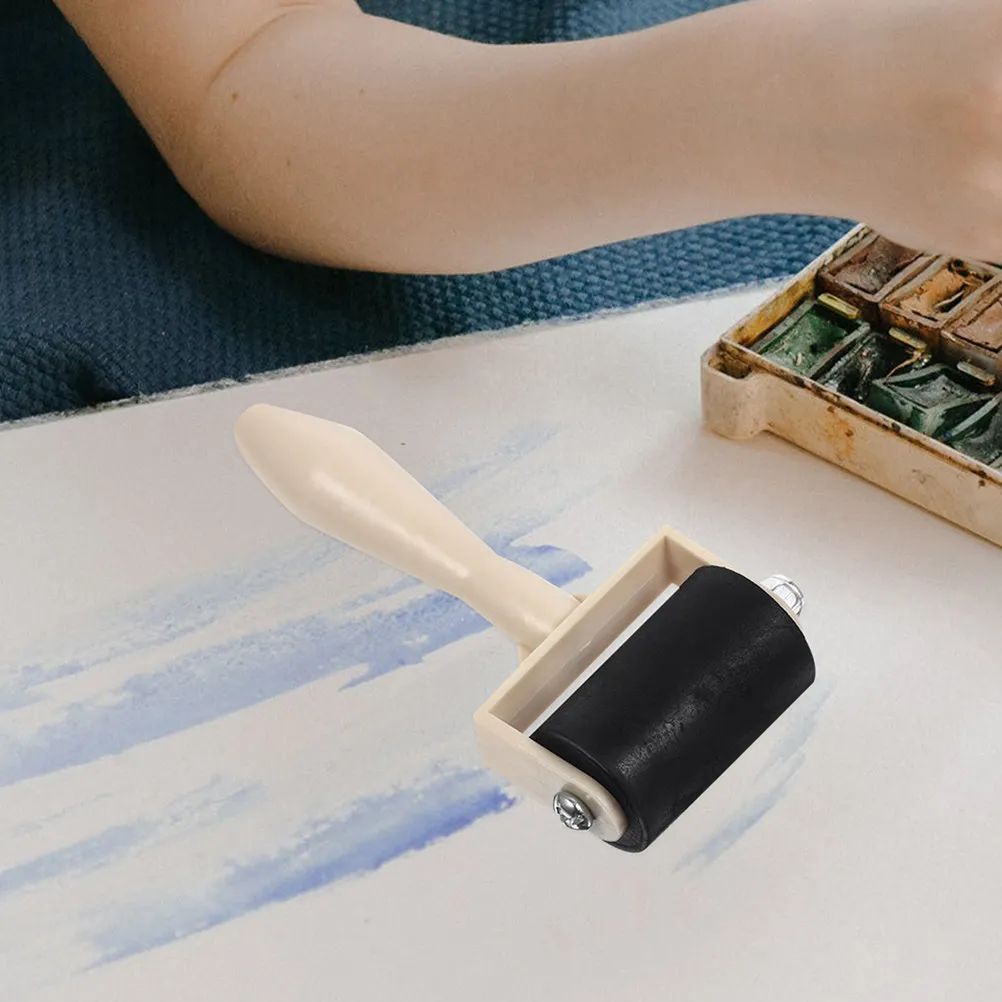 

6Pcs Plastic Printmaking Roller Set Versatile for Ink Application Stamping Embossing Art Craft Projects Portable Size