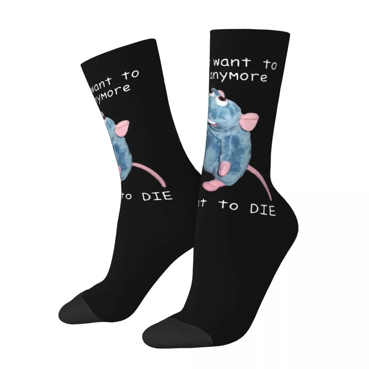 

Colorful Women Men I Dont Want To Cook Anymore I Want To Die Socks Breathable Football Socks