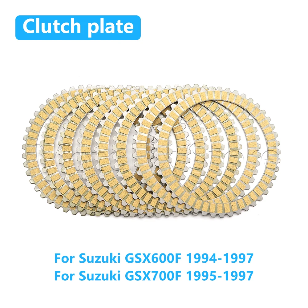 Motorcycle Accessories Clutch Plate Friction Disc Kit For Suzuki GSX600F GSX750F Katana GSX-R 600 750 W SP 600cc 750cc 1988-1997