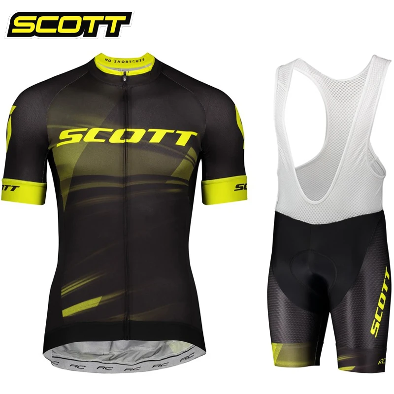 SCOTT Cycling Jersey set summer Cycling Clothing MTB maillot Breathable road bike uniforme ropa ciclismo Men Bicycle Jerseys