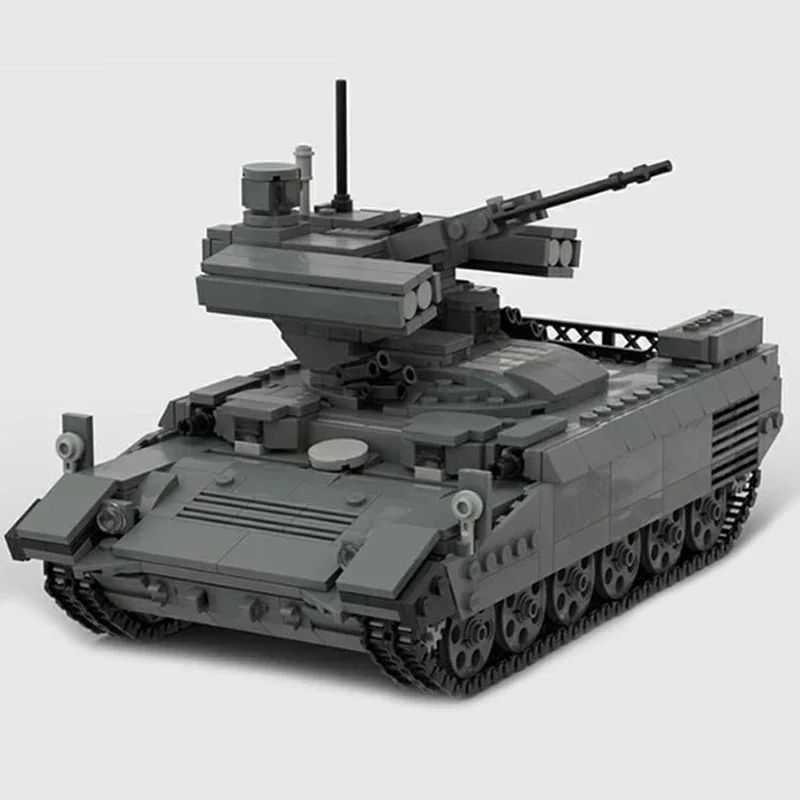 어린이용 MOC 빌딩 브릭, 터미네이터 BMPT-72 탱크 기술, 모듈식 블록, 선물 장난감, DIY 세트 조립