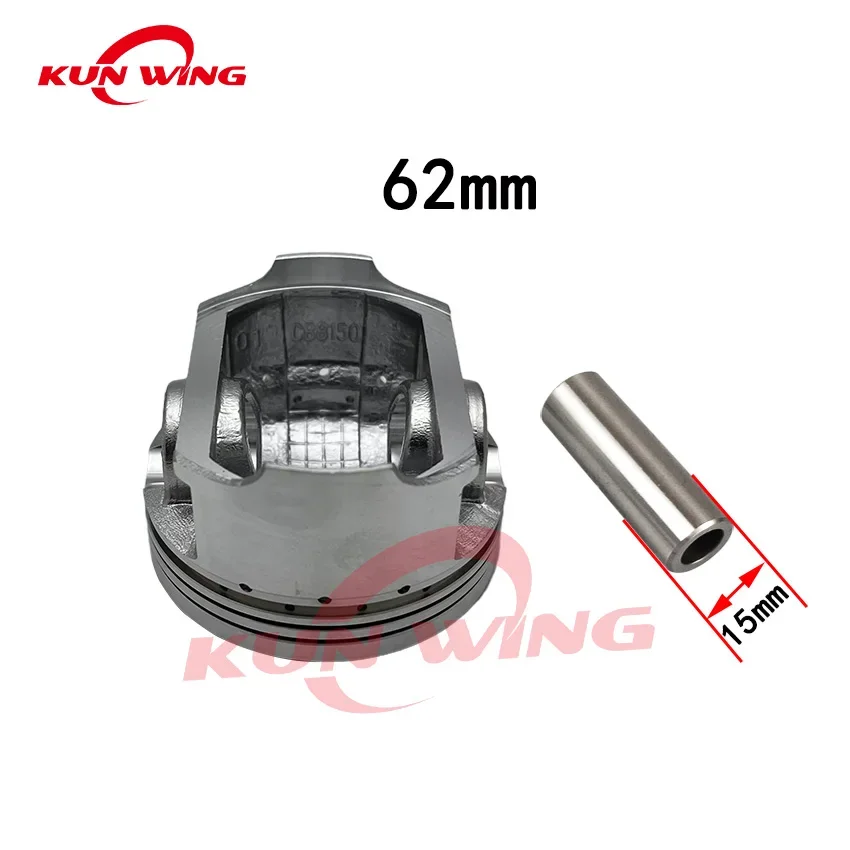 62mm Piston  Ring Set (Pin 15mm Ring 1.0) For CG150 CBB150 CG CBB 150 150cc Motorcycle Engine Parts