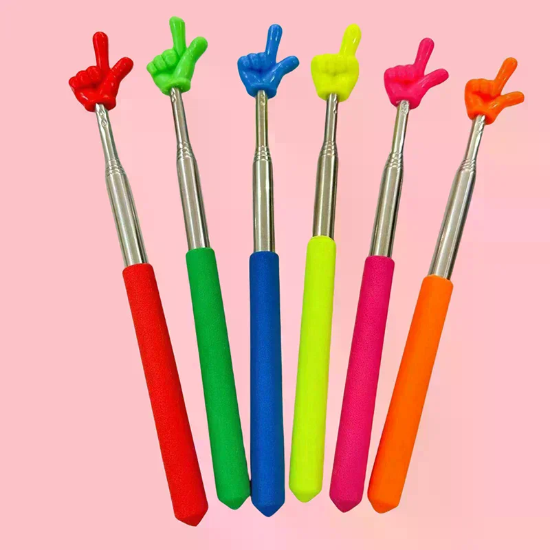 Picture 4: Retractable Teacher Pointer Finger Design StainlessSteel Telescopic School Teaching Pointer Stick Teacher Supplies For Classroom