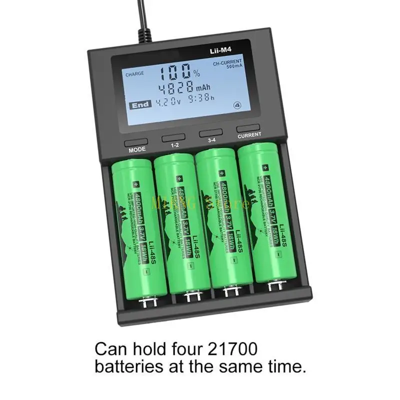 18650 Batterieladegerät für Universal Ladegerät LCD -Display für wiederaufladbare Batterien 26650 21700 18650 18350 Bester