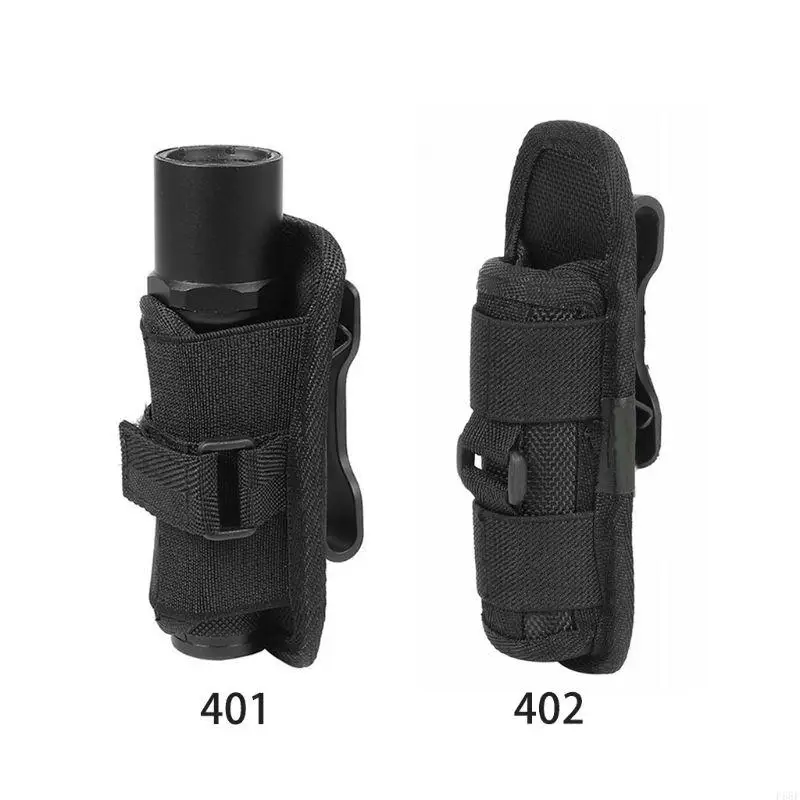 

F68F 360 Degree Rotatable Flashlight Holder Waist Belt LED Flashlight Cover Bag