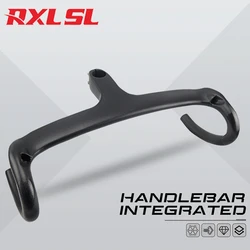 RXL SL Bicycle Handlebar Carbon Handlebar Integrated With Stem 28.6mm Internal Routing Integrated Road Handlebar Bike Parts