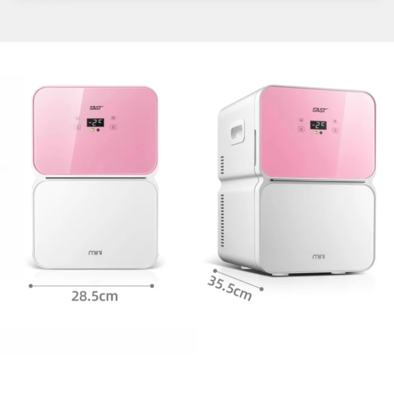 ‌ Dual-Core ตู้เย็นขนาดเล็กสําหรับรถยนต์/หอพักแผงกระจกนิรภัย Cool Warm โหมด Travel แบบพกพา Cooling Box Single-ใช้ตู้เย็น ‌