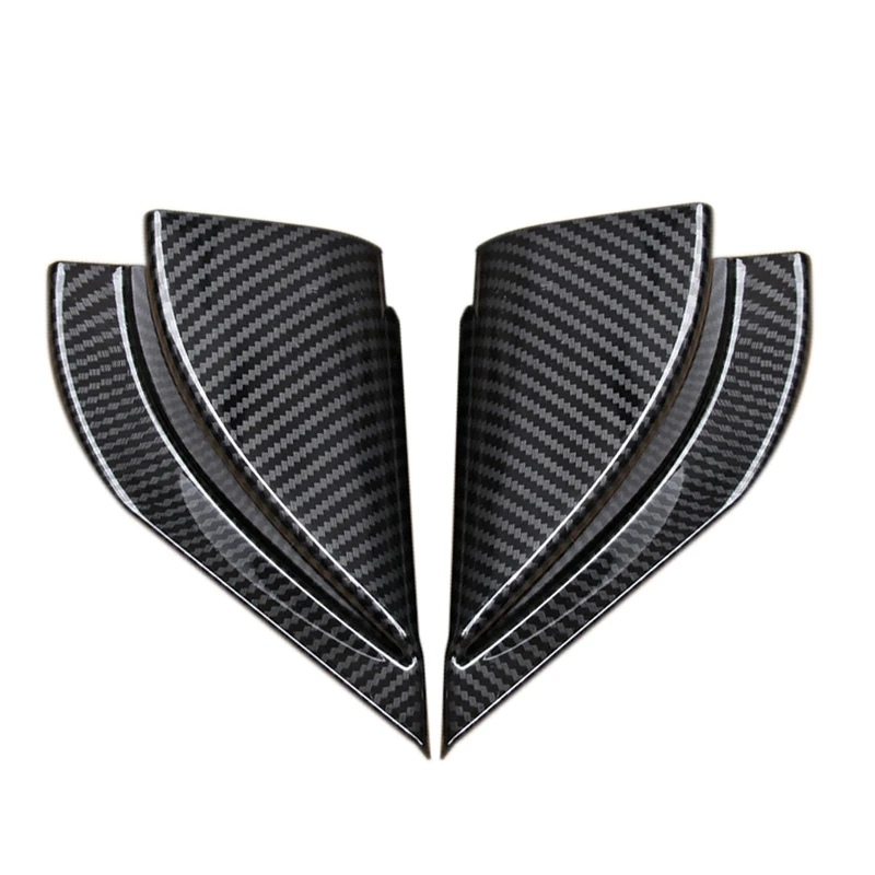 Carbon Fiber Look Overlay for Mitsubishi Eclipse Cross 2018 2019 Interior Cover Car Door Window A-Pillar Cover Trims