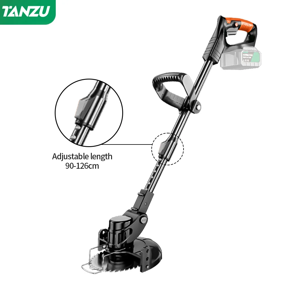 Electric Lawn Mower 21V Handheld 1880W Grass Cutting Wood Trimmer Length Adjustable With Battery Cordless Garden Power Pruning