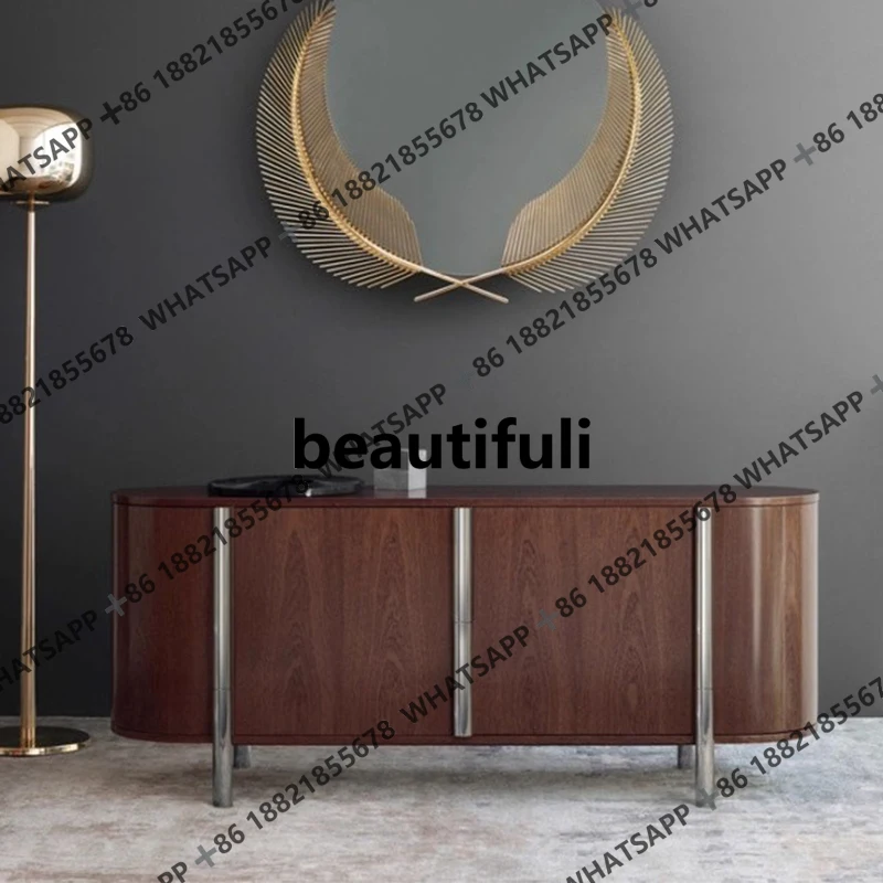 

Medieval creative arc dining side tea cabinet minimalist entrance sideboard