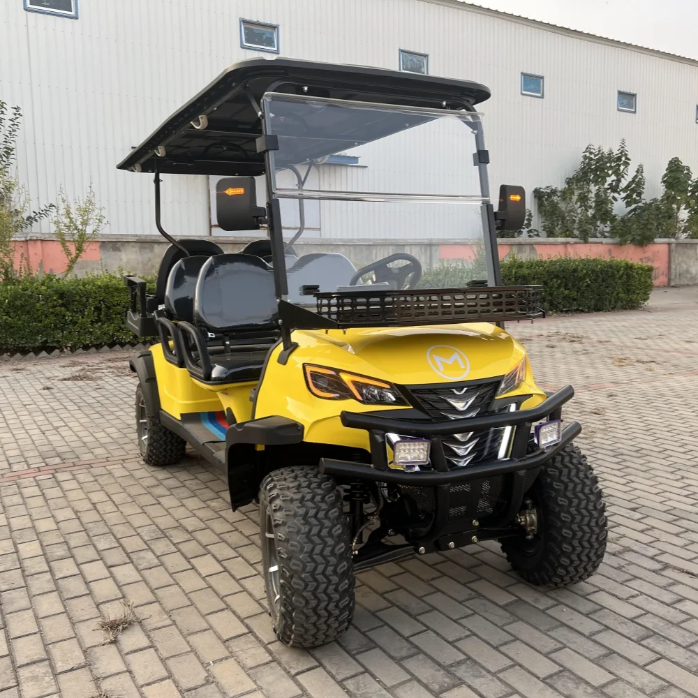 CE DOT Approved China Made 60/72V Lithium Battery Powered 6 8 Seat Luxury Buggy Electric Golf Cart