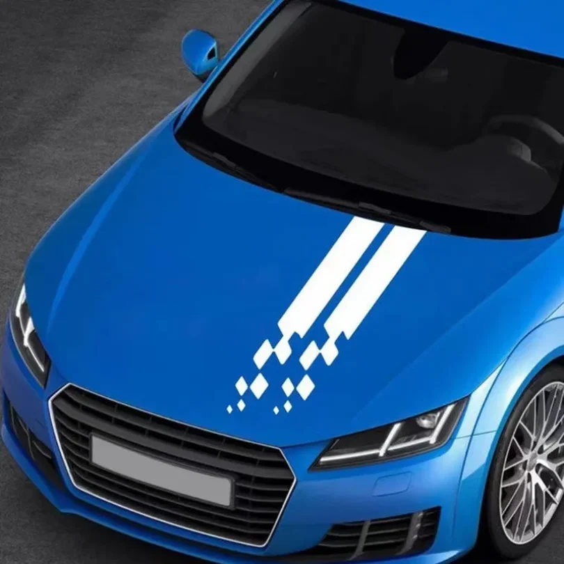 Cross-border Car Hood Sticker Painting Scratch Sticker Personality Hood Decoration Sticker Creative Body Hood Sticker Scratch
