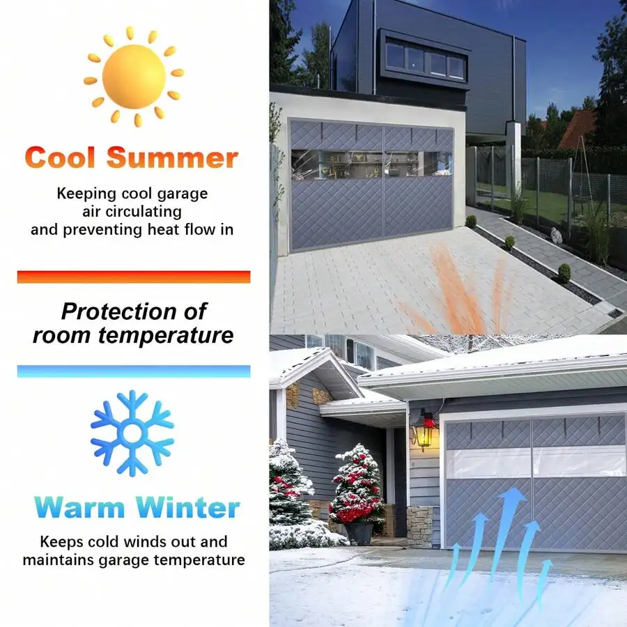 Garage winter window warmth insulation door curtain cold curtain magnetic self-absorption windproof sound insulation