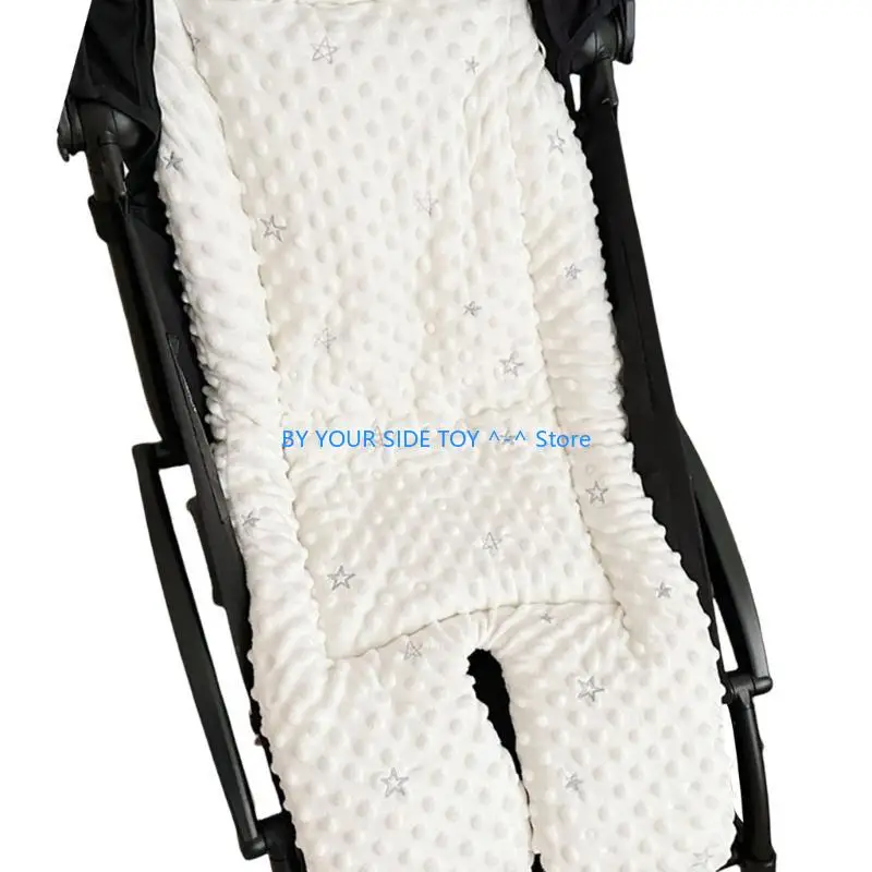 

Cotton Baby Pram Seats Liners Breathable Pram Cushions Pad Multiple Pattern Baby Pram Pad for Car Seats & Strollers U6XE