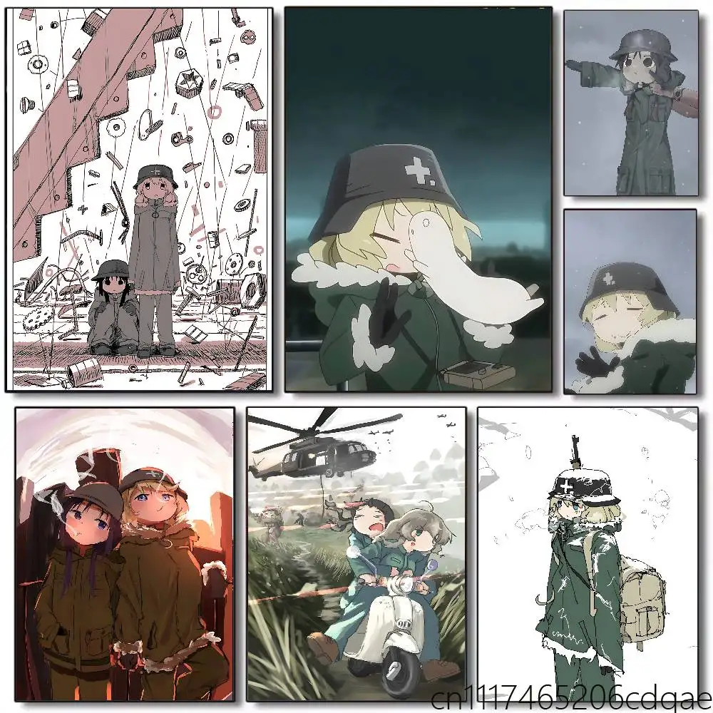 Anime Girls Last Tour Frameles Canvas Paint Decorative Art Printing Poster Image Home Living Room Bedroom Decoration Paint