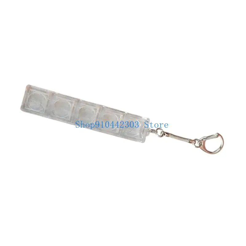 652F Fingertip Decompression Toy Keys Clear Keychain Pendant Accessories Keyboards Tapping Press Tool