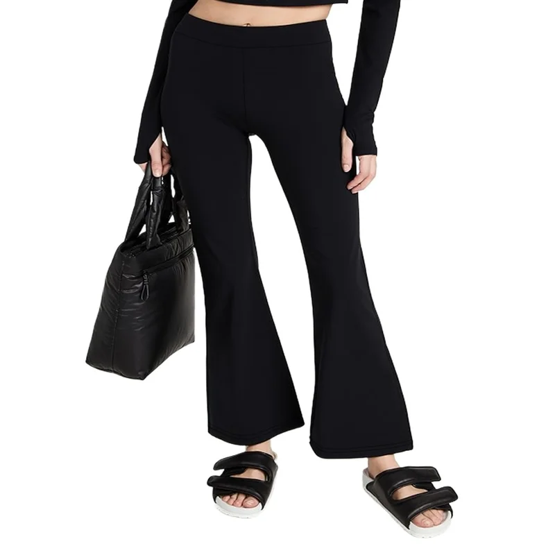 

2026 Plus Size Women Elastic Waist Fashion Bell Bottom Pants