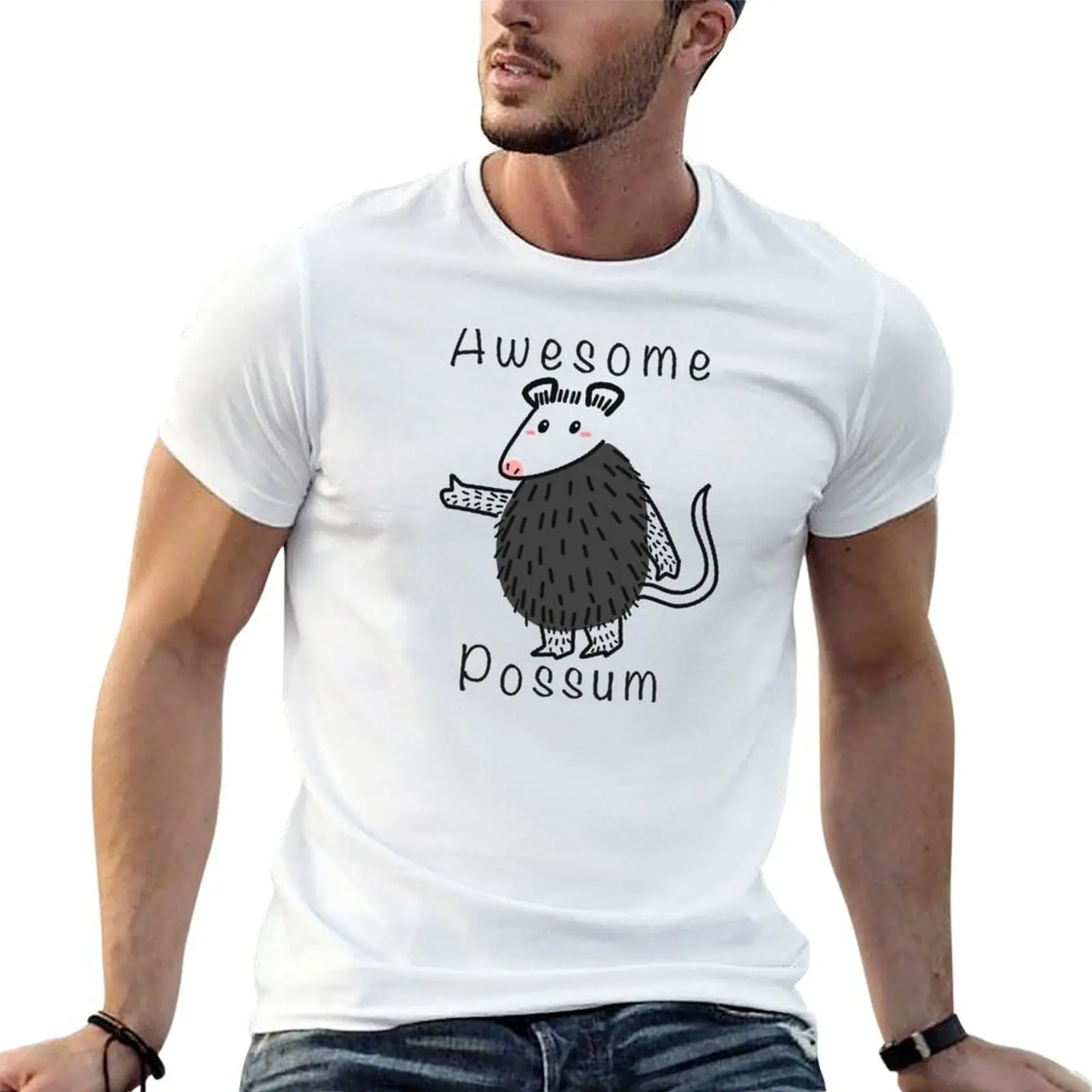 

Awesome Possum T-Shirt cotton tshirt 100% t shirt man designer T-Shirt