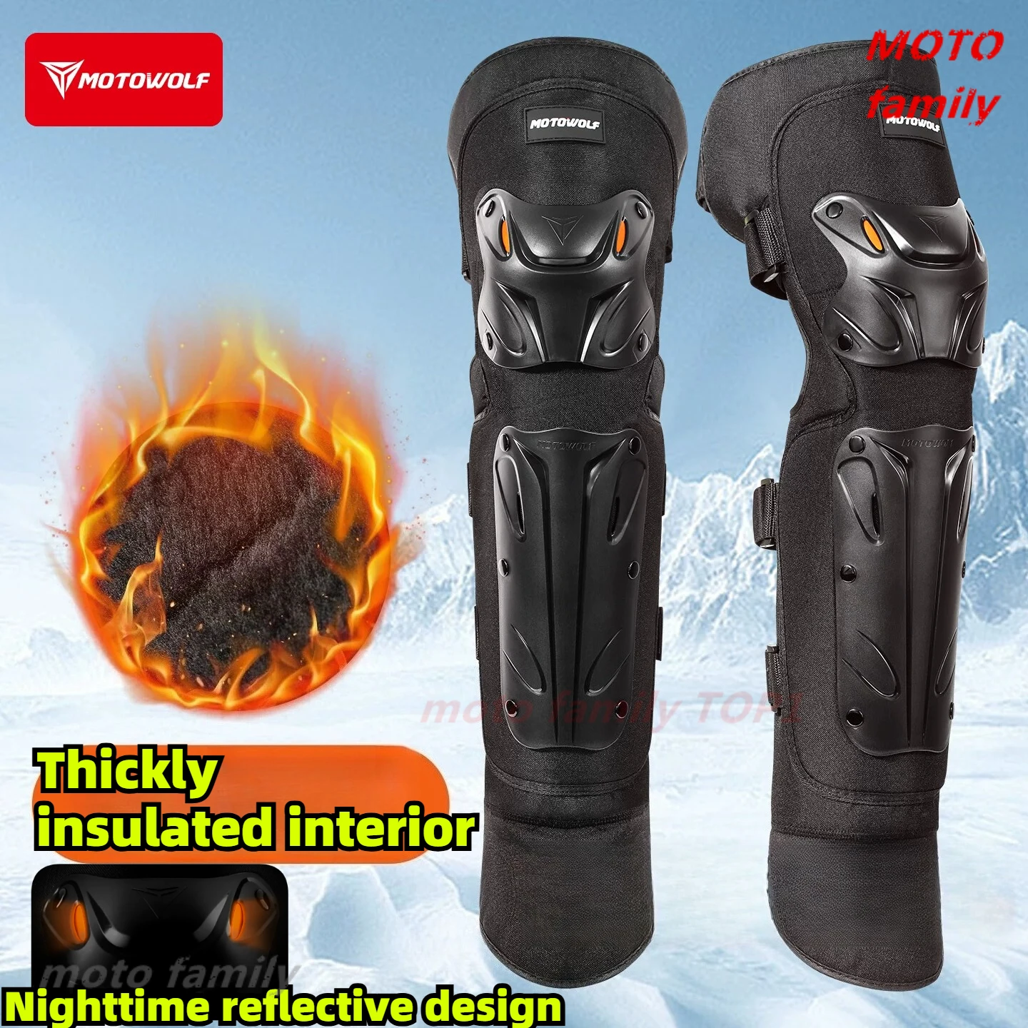 Winter Cycling Commute Gear - Protección de rodilla para motocicleta eléctrica,
